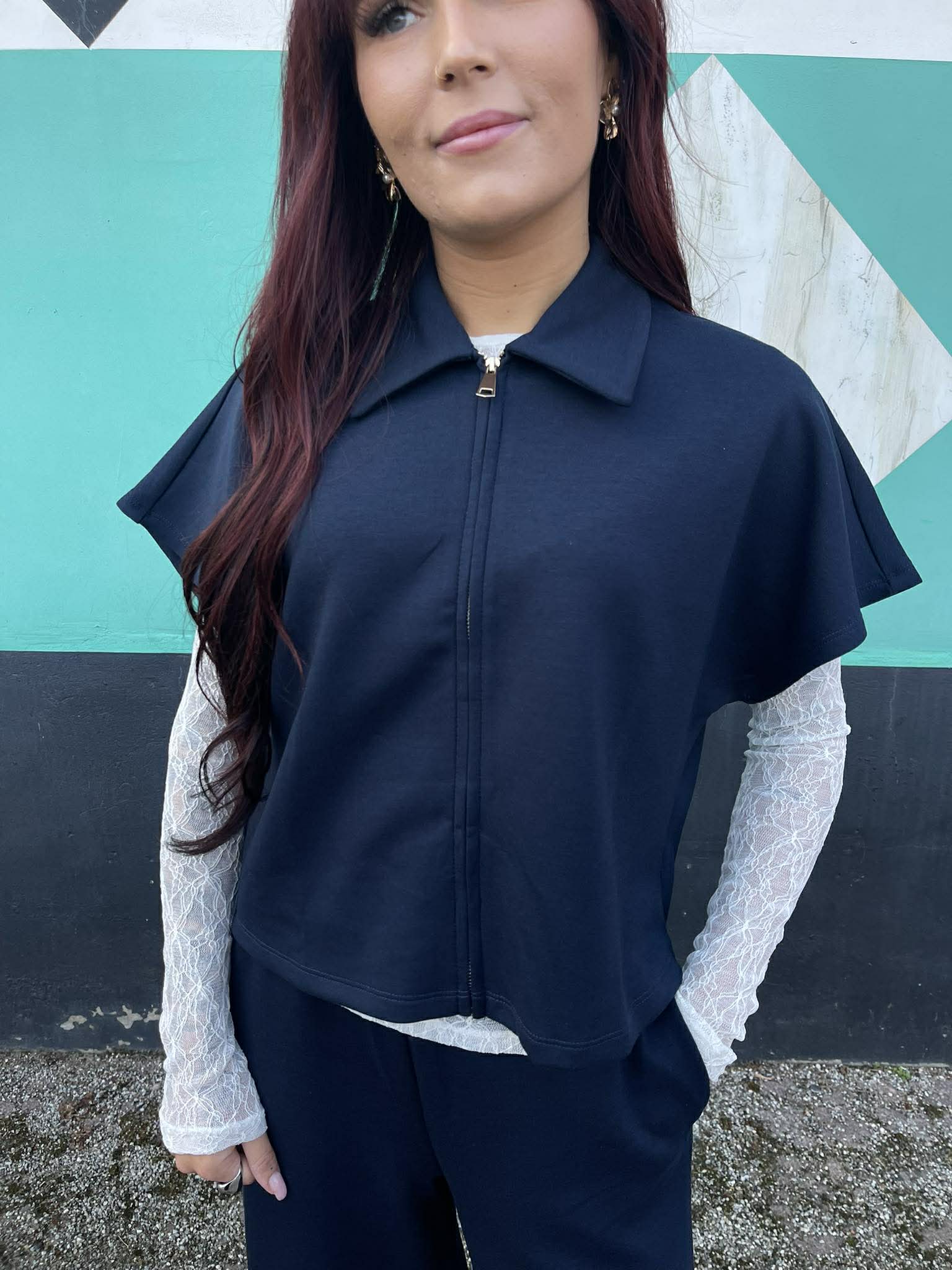 VISIFFI Cardigan - Navy Blazer